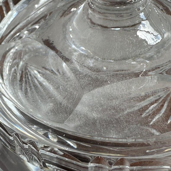 Vintage Cut Crystal Candy Jar with Lid - Picture 9 of 10